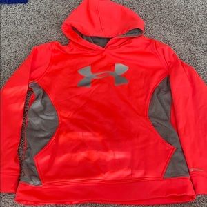 hot pink under armour hoodie